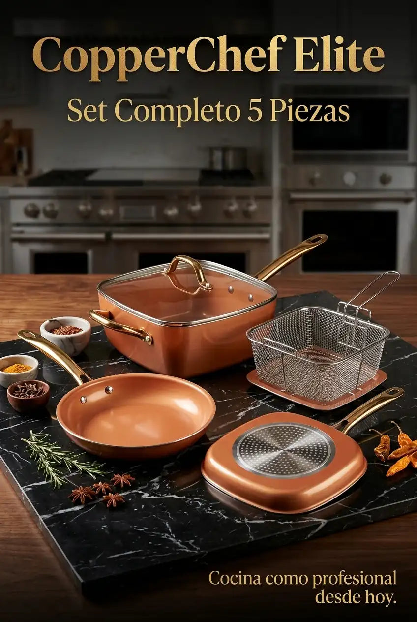 CopperChef Elite – Set de Cocina 5 Piezas - imagen 1