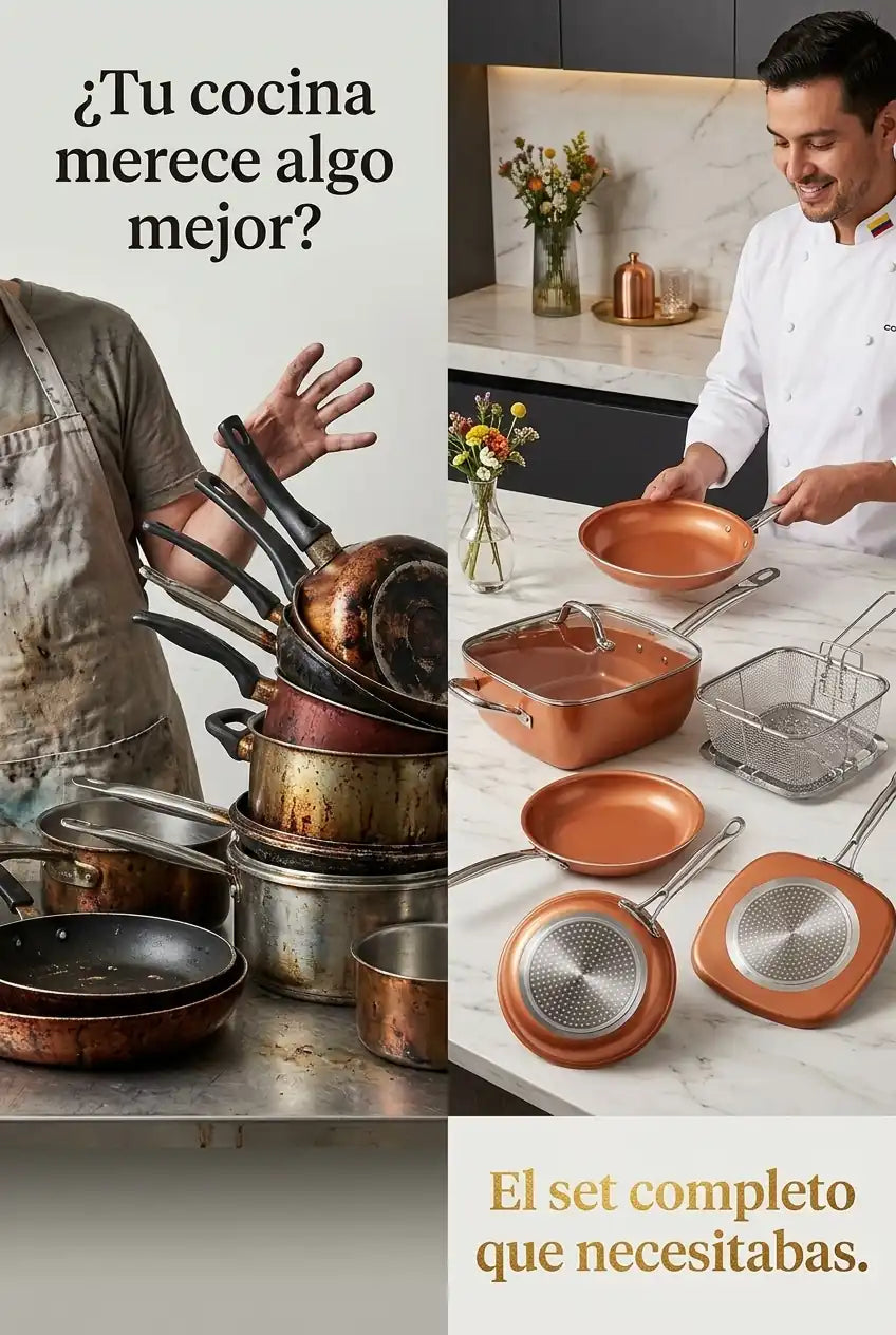 CopperChef Elite – Set de Cocina 5 Piezas - imagen 2
