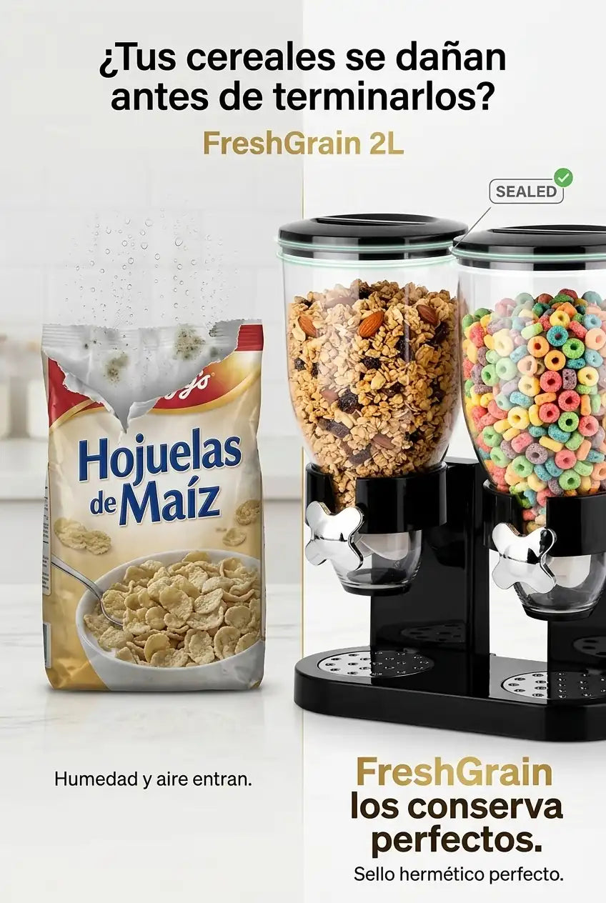 FreshGrain 2L – Dispensador Hermético de Cereales - imagen 2