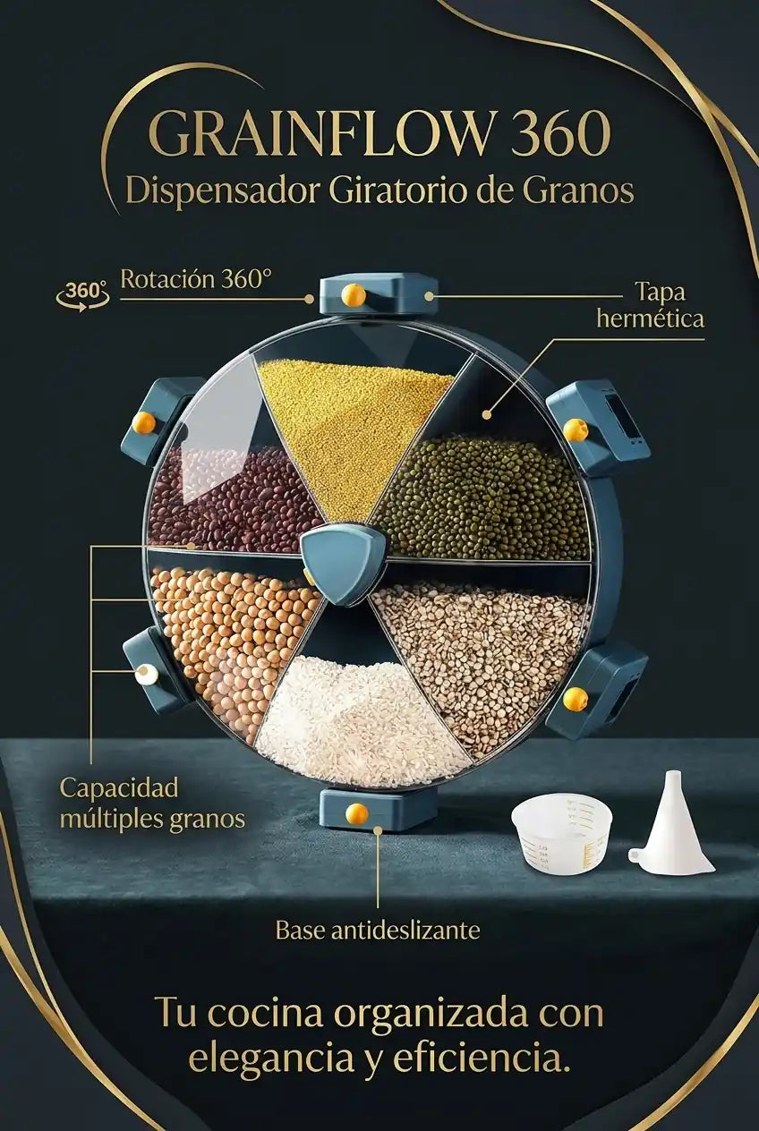 GrainFlow 360 – Dispensador Giratorio de Granos - imagen 6