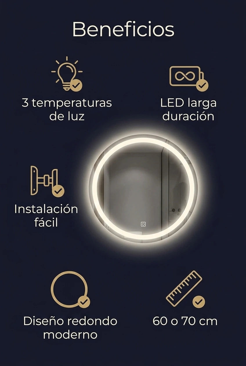 Beneficios del espejo LunaGlow