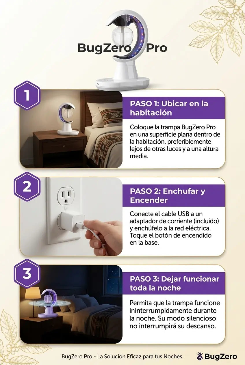 BugZero Pro – Lámpara Trampa Mata Mosquitos - imagen 5