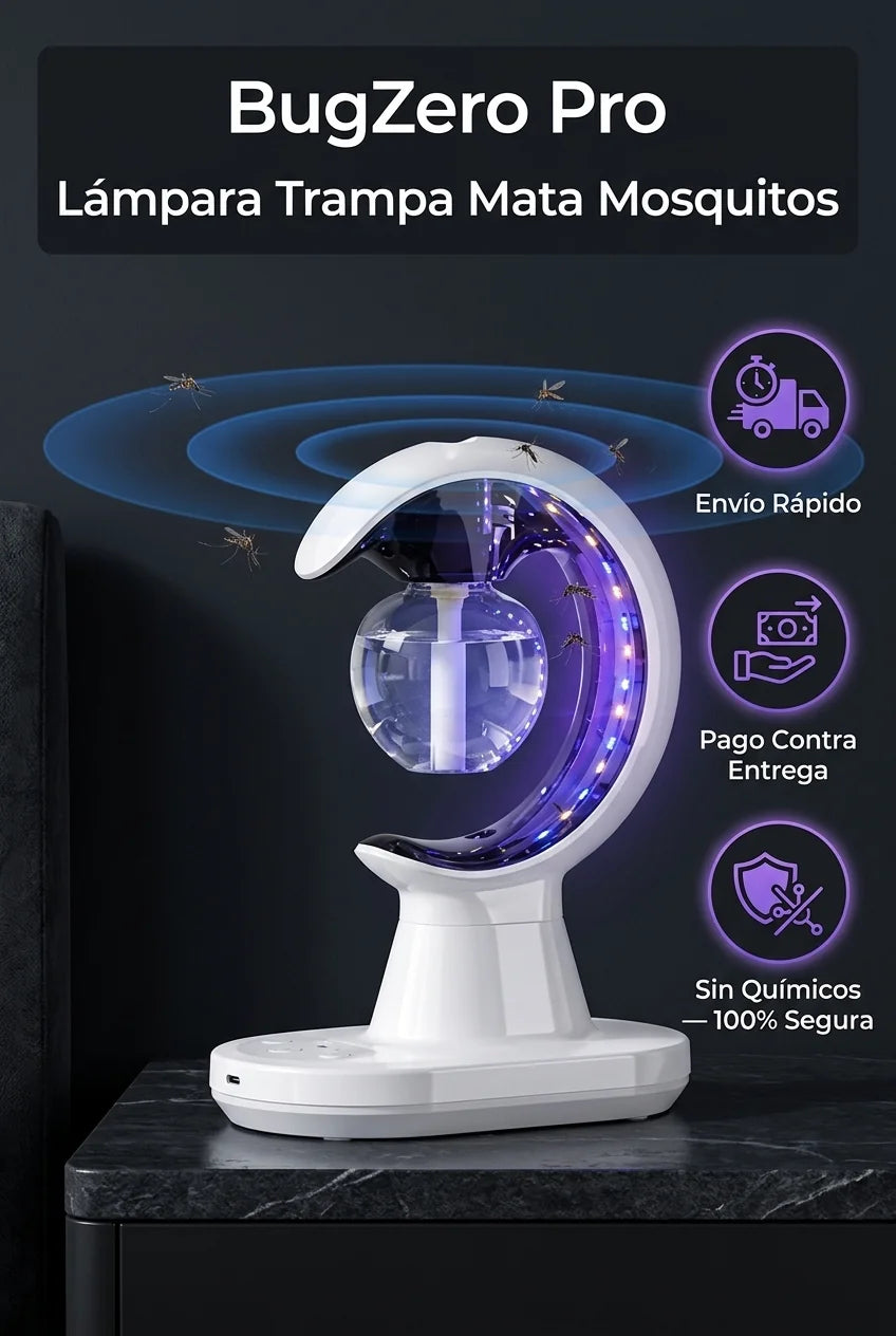 BugZero Pro – Lámpara Trampa Mata Mosquitos - imagen 9