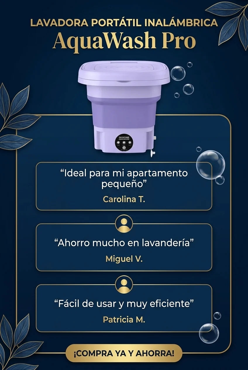 AquaWash Pro – Lavadora Portátil Inalámbrica - imagen 10