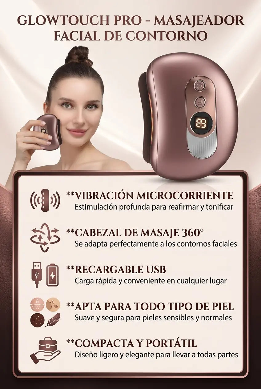GlowTouch Pro – Masajeador Facial de Contorno - imagen 6
