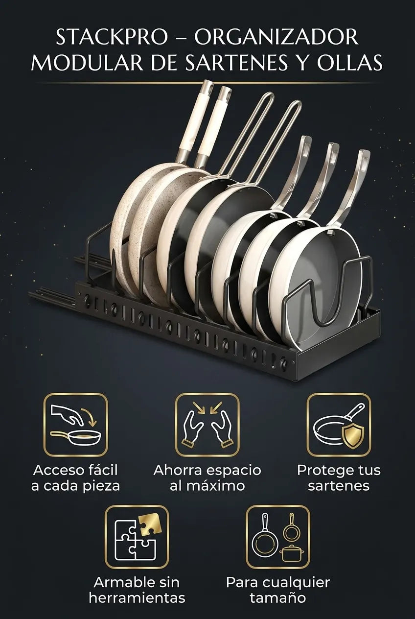StackPro – Organizador Modular de Sartenes y Ollas - imagen 3
