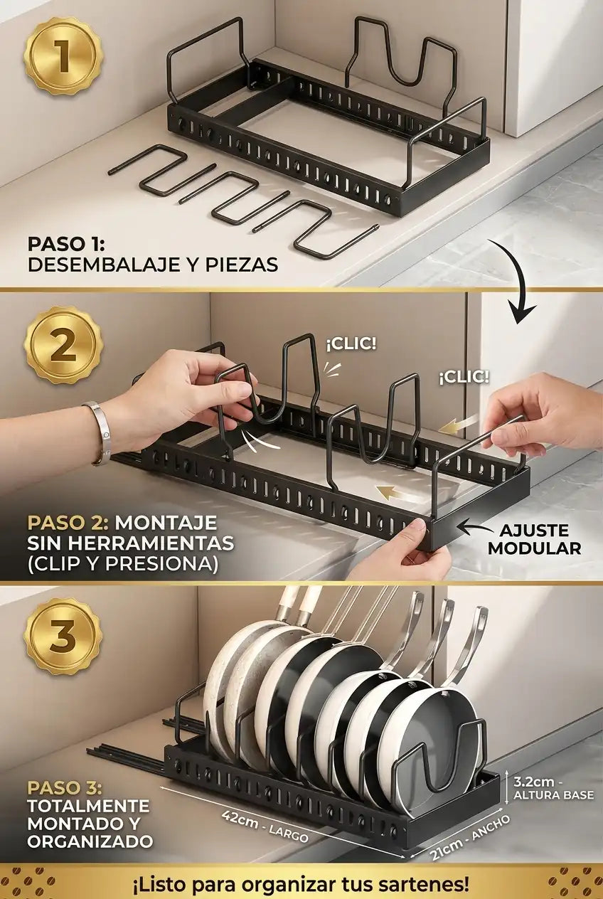 StackPro – Organizador Modular de Sartenes y Ollas - imagen 5