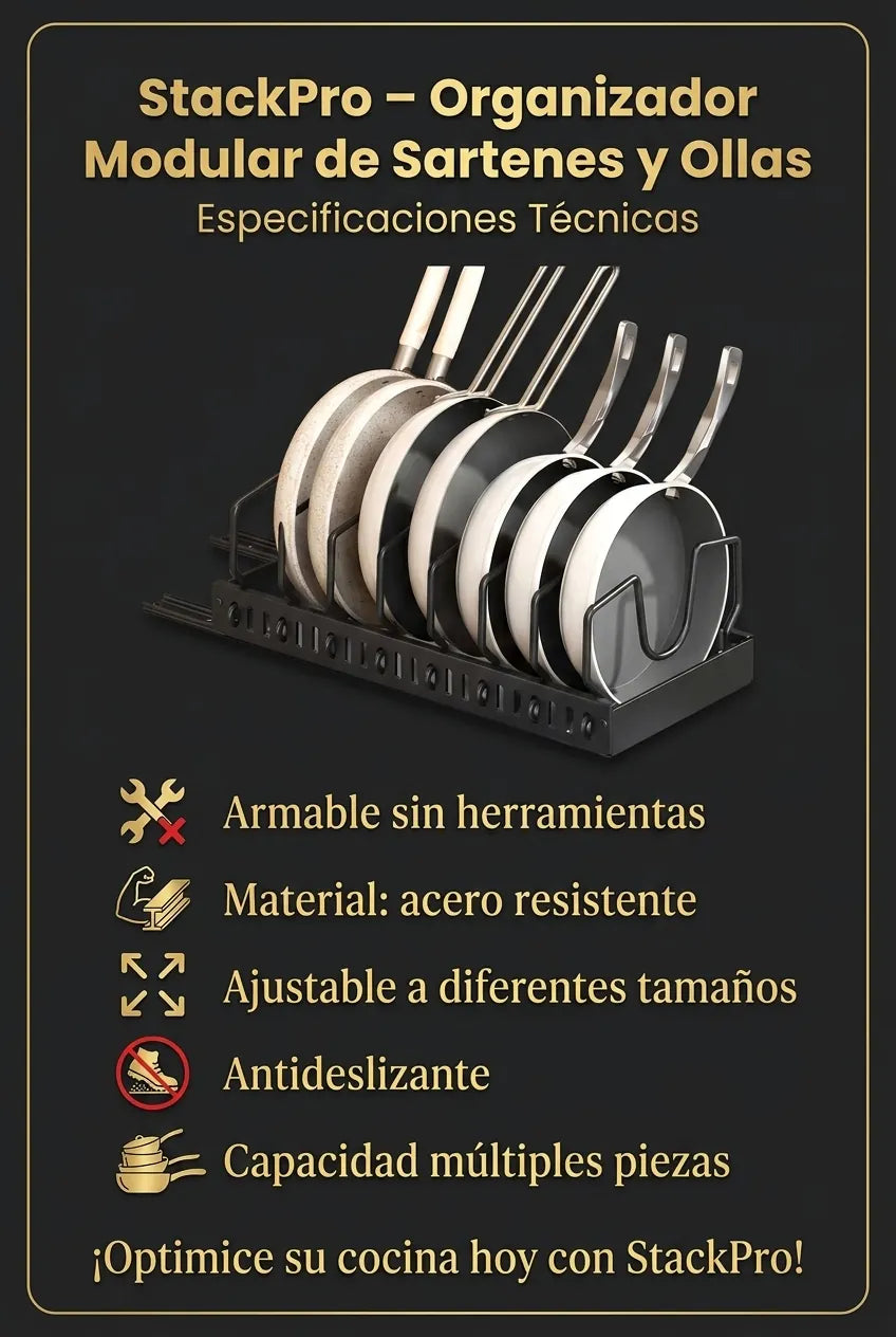 StackPro – Organizador Modular de Sartenes y Ollas - imagen 6