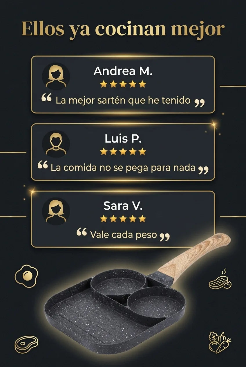 GrillMaster Pro – Sartén Antiadherente 3 en 1 - imagen 10