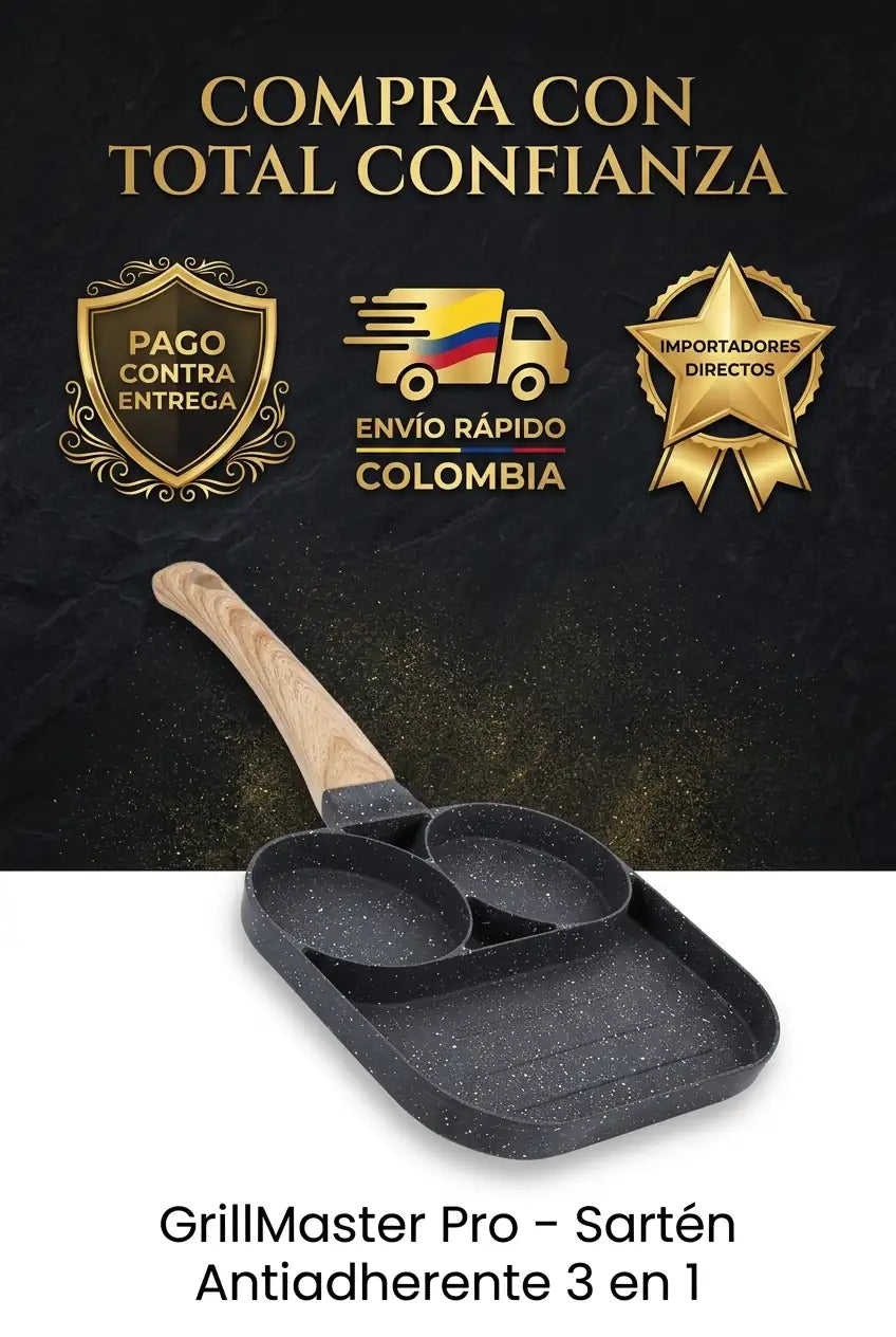 GrillMaster Pro – Sartén Antiadherente 3 en 1 - imagen 9