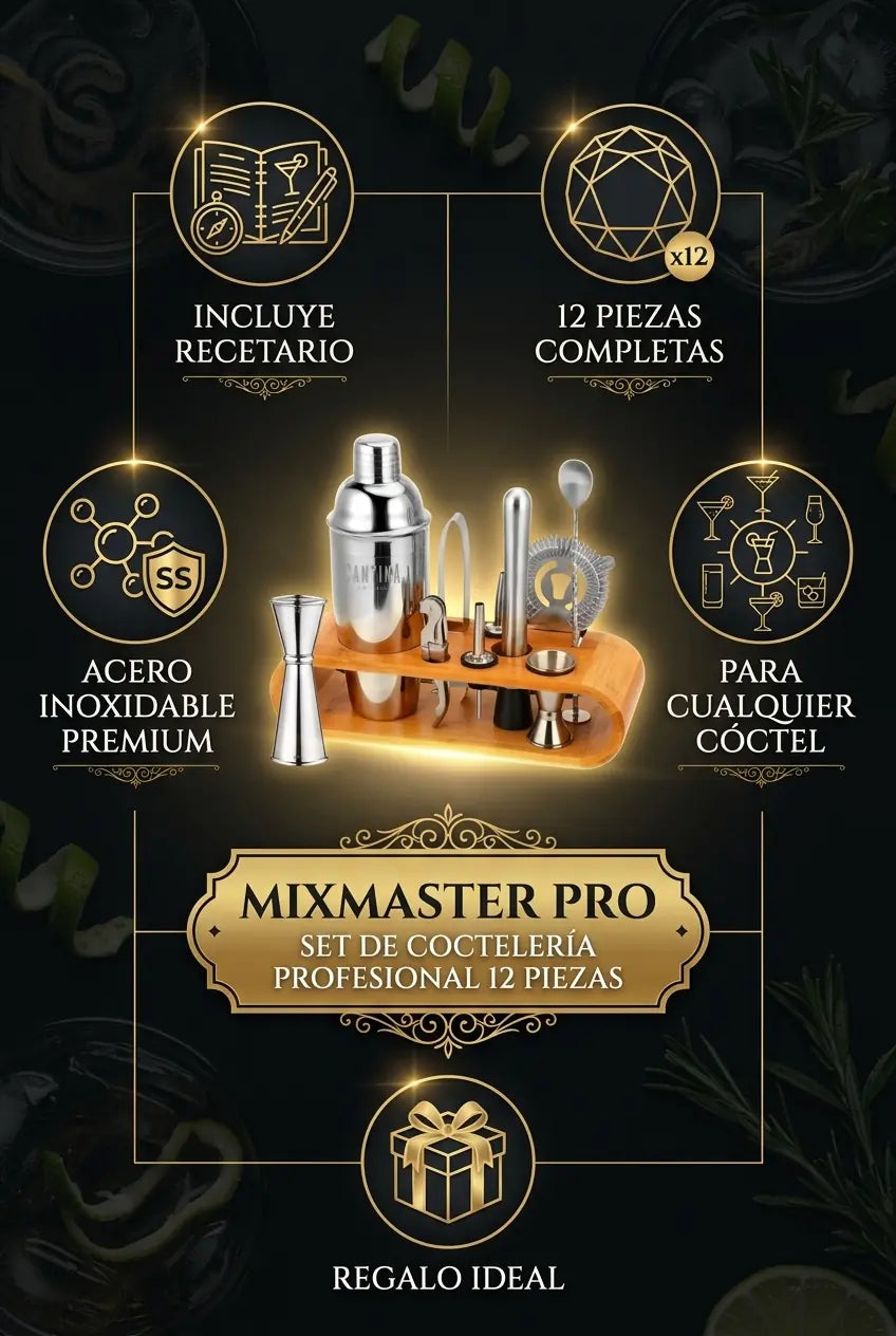 MixMaster Pro – Set de Coctelería Profesional 12 Piezas - imagen 3