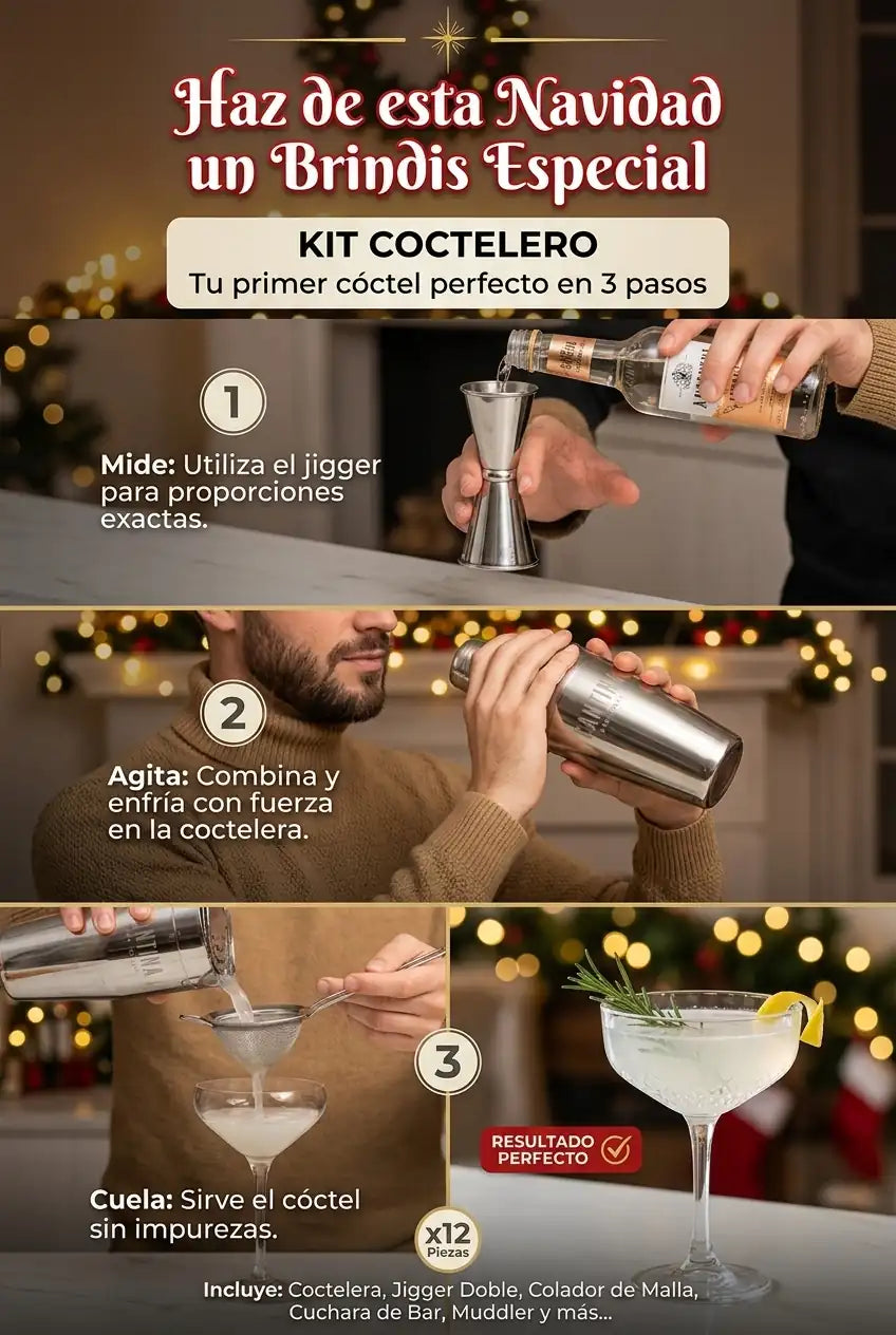 MixMaster Pro – Set de Coctelería Profesional 12 Piezas - imagen 5