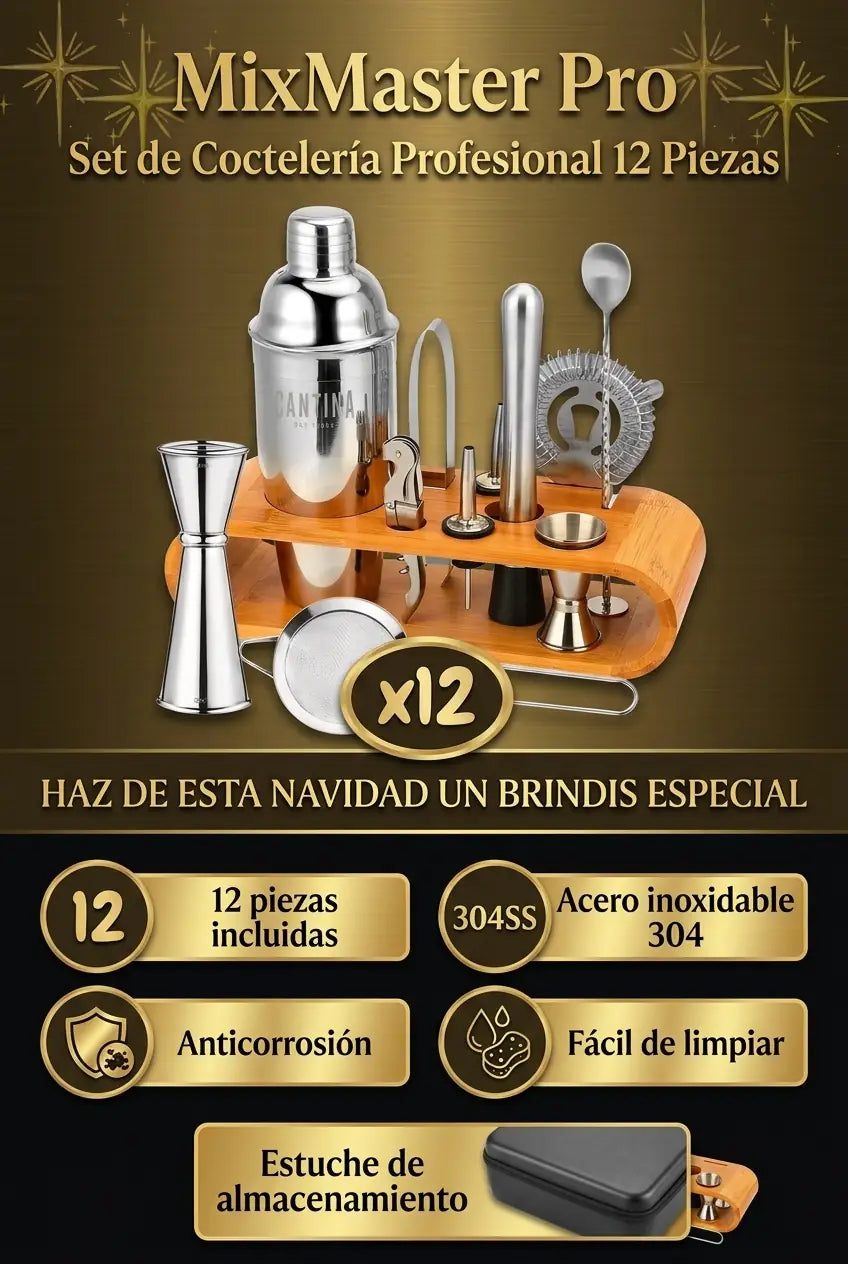 MixMaster Pro – Set de Coctelería Profesional 12 Piezas - imagen 6